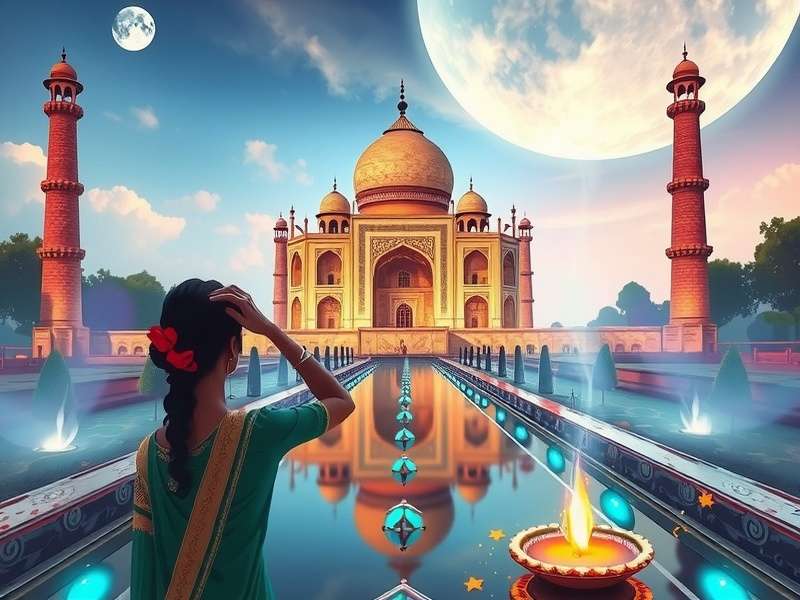 Taj Mahal Enchanted Journey gameplay screenshot showing beautiful architecture