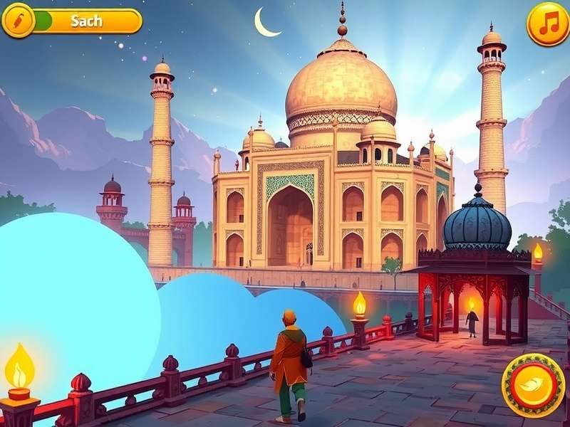 Taj Mahal Enchanted Journey festival event showing Diwali celebration